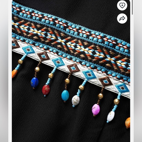 BloomChic Plus Size Boho Style Gathered Texture Batwing Sleeve Jumpsuit - Picture 4 of 5